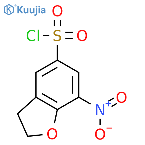 7-Nitro-2,3-dihydro-1-benzofuran-5-sulfonoyl Chloride structure