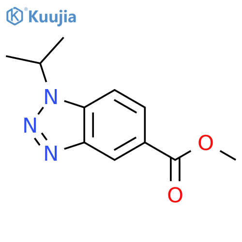 Methyl 1-isopropyl-1,2,3-benzotriazole-5-carboxylate structure
