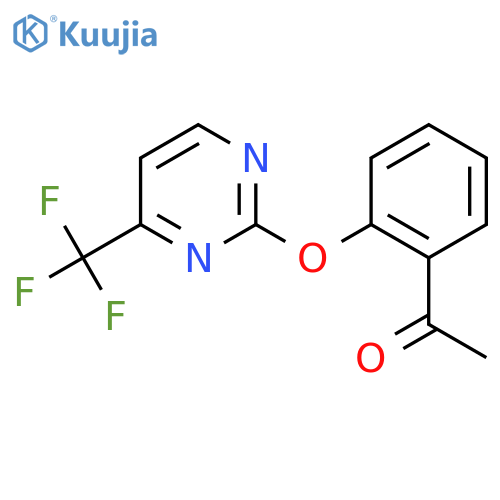 1-(2-{4-(Trifluoromethyl)pyrimidin-2-yloxy}phenyl)ethanone structure