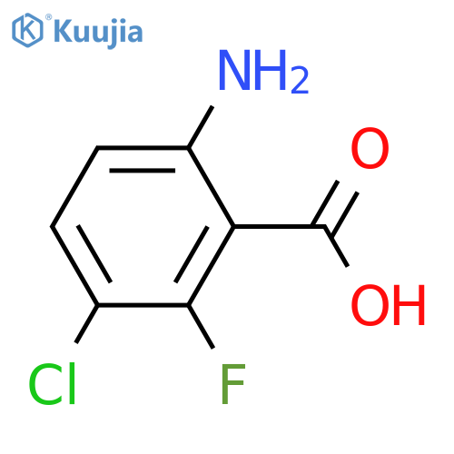 6-Amino-3-chloro-2-fluorobenzoic acid structure