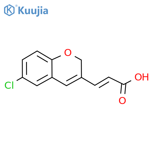 3-(6-Chloro-2H-chromen-3-yl)prop-2-enoic acid structure
