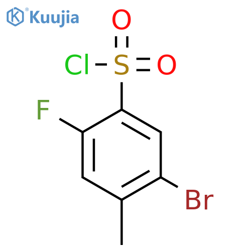 5-Bromo-2-fluoro-4-methylbenzenesulfonyl chloride structure