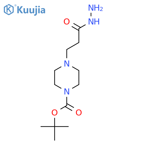 1-Boc-4-(3-hydrazinyl-3-oxopropyl)piperazine structure