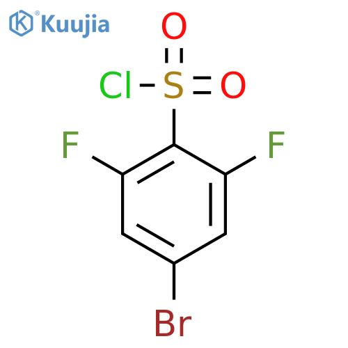 4-bromo-2,6-difluorobenzene-1-sulfonyl chloride structure