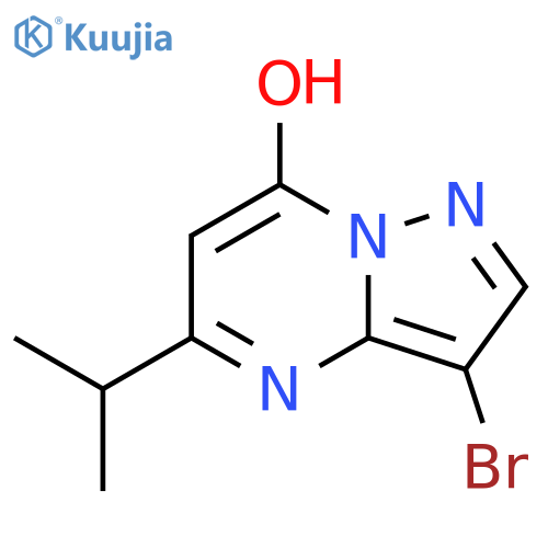3-bromo-5-(propan-2-yl)pyrazolo1,5-apyrimidin-7-ol structure