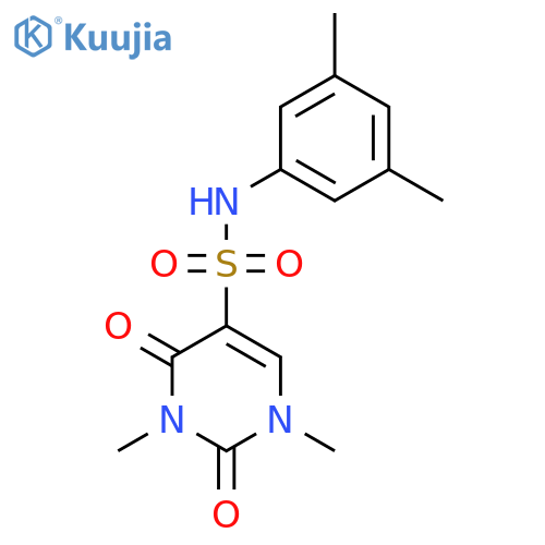 N-(3,5-dimethylphenyl)-1,3-dimethyl-2,4-dioxo-1,2,3,4-tetrahydropyrimidine-5-sulfonamide structure