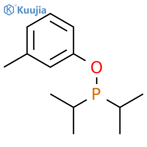 Phosphinous acid, bis(1-methylethyl)-, 3-methylphenyl ester structure