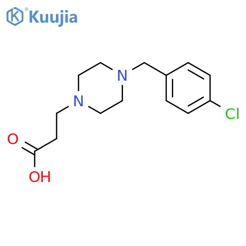 3-[4-(4-Chloro-benzyl)-piperazin-1-yl]-propionic acid structure