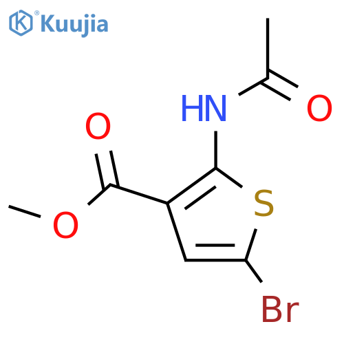 Methyl 2-(acetylamino)-5-bromo-3-thiophenecarboxylate structure