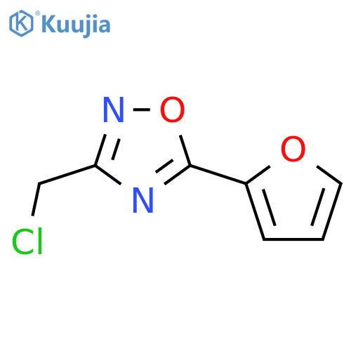 3-(Chloromethyl)-5-(furan-2-yl)-1,2,4-oxadiazole structure