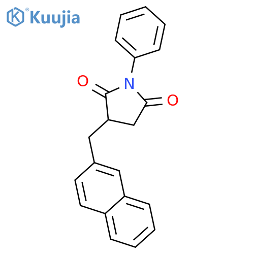 2,5-Pyrrolidinedione, 3-(2-naphthalenylmethyl)-1-phenyl- structure
