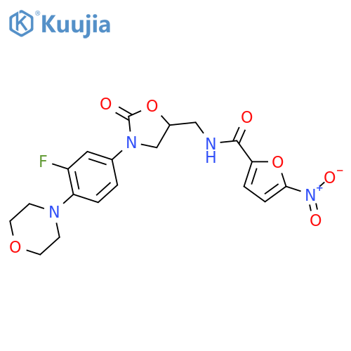2-Furancarboxamide,N-[[(5S)-3-[3-fluoro-4-(4-morpholinyl)phenyl]-2-oxo-5-oxazolidinyl]methyl]-5-nitro- structure