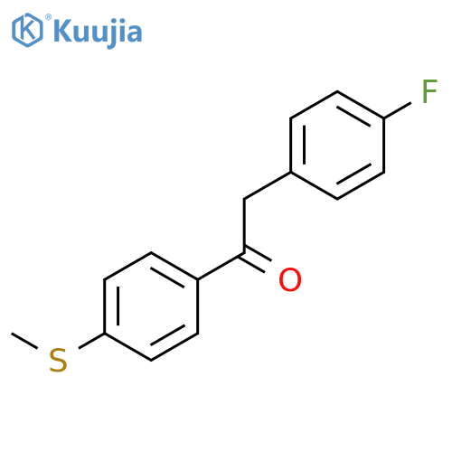 Ethanone,2-(4-fluorophenyl)-1-[4-(methylthio)phenyl]- structure