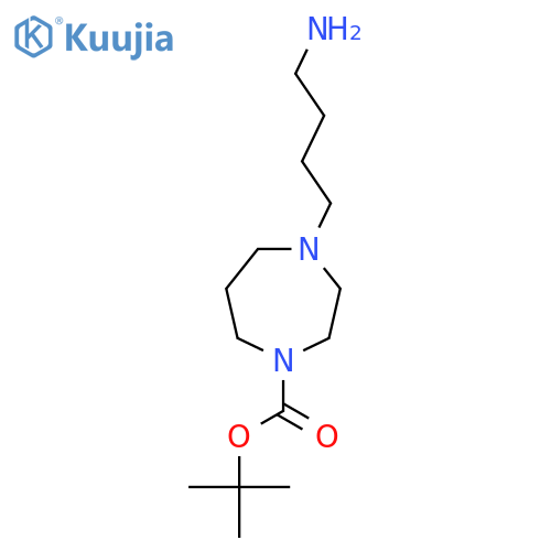 Tert-butyl 4-(4-aminobutyl)-1,4-diazepane-1-carboxylate structure