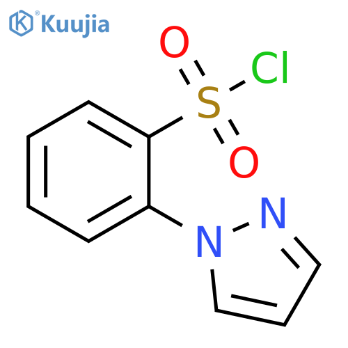 Benzenesulfonyl chloride, 2-(1H-pyrazol-1-yl)- structure