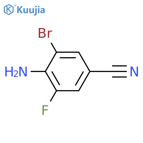 4-Amino-3-bromo-5-fluorobenzonitrile structure
