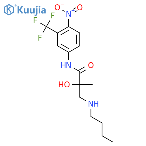 Propanamide,3-(butylamino)-2-hydroxy-2-methyl-N-[4-nitro-3-(trifluoromethyl)phenyl]- structure