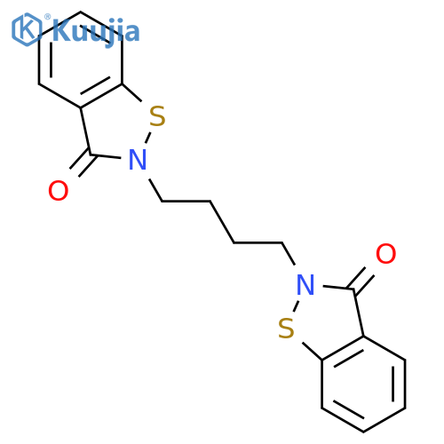 1,2-Benzisothiazol-3-one, 2,2'-(1,4-butanediyl)bis- structure