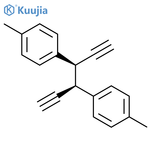 Benzene, 1,1'-[(1R,2R)-1,2-diethynyl-1,2-ethanediyl]bis[4-methyl-, rel- structure