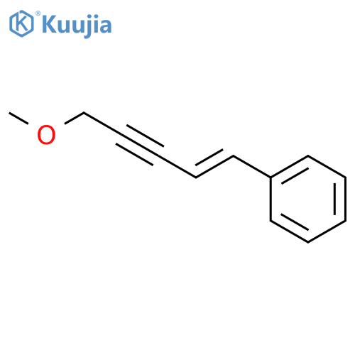 Benzene, [(1E)-5-methoxy-1-penten-3-ynyl]- structure