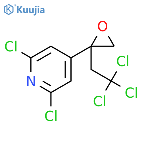 2,6-Dichloro-4-[2-(2,2,2-trichloroethyl)oxiran-2-yl]pyridine structure