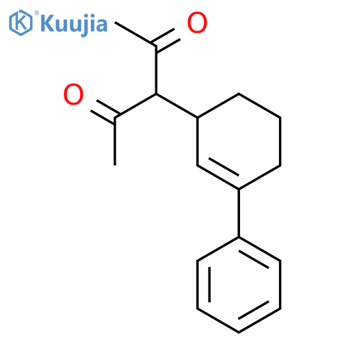 2,4-Pentanedione, 3-(3-phenyl-2-cyclohexen-1-yl)- structure