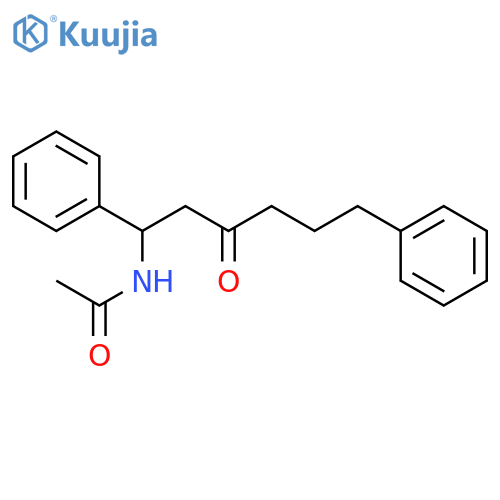 Acetamide, N-[(1R)-3-oxo-1,6-diphenylhexyl]- structure