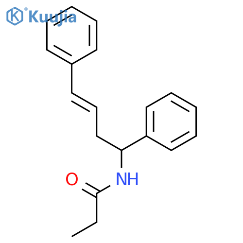 Propanamide, N-[(1R,3Z)-1,4-diphenyl-3-butenyl]- structure