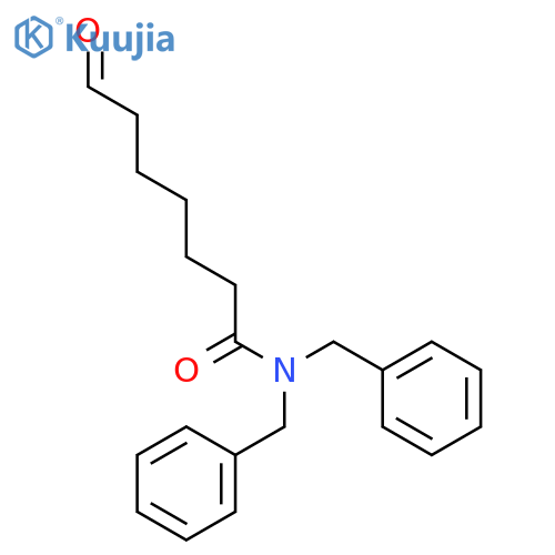 Heptanamide, 7-oxo-N,N-bis(phenylmethyl)- structure