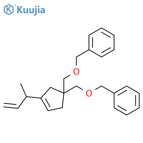 Benzene,1,1'-[[3-(1-methyl-2-propenyl)-3-cyclopenten-1-ylidene]bis(methyleneoxymethylene)]bis- structure