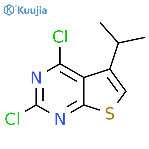2,4-Dichloro-5-isopropylthieno[2,3-d]pyrimidine structure