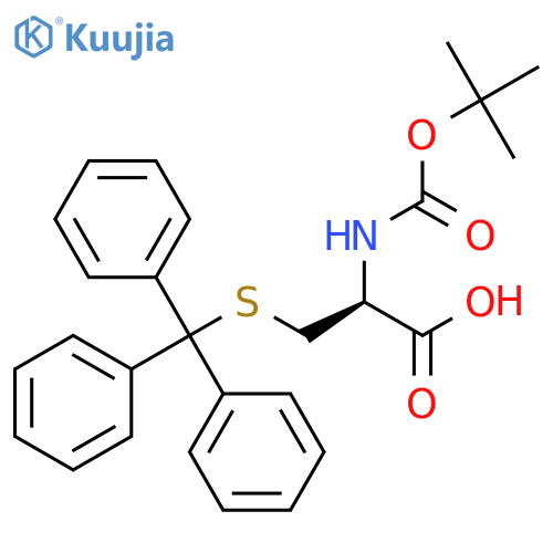 Boc-D-Cys(Trt)-OH structure