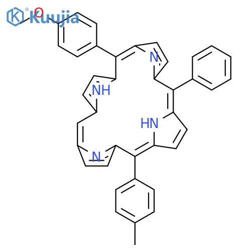 5-(4-Methoxyphenyl)-15-(4-methylphenyl)-10-phenylporphyrin structure