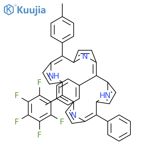 21H,23H-PORPHINE, 5,10-BIS(4-METHYLPHENYL)-15-(PENTAFLUOROPHENYL)-20-PHENYL- structure