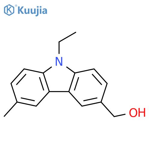 9H-Carbazole-3-methanol, 9-ethyl-6-methyl- structure