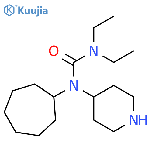 Urea, N-cycloheptyl-N',N'-diethyl-N-4-piperidinyl- structure