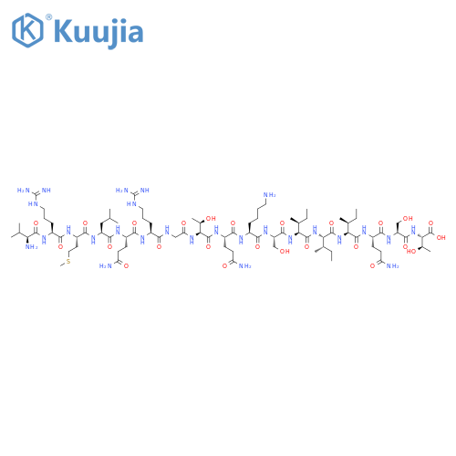 L-Threonine,L-valyl-L-arginyl-L-methionyl-L-leucyl-L-glutaminyl-L-arginylglycyl-L-threonyl-L-glutaminyl-L-lysyl-L-seryl-L-isoleucyl-L-isoleucyl-L-isoleucyl-L-glutaminyl-L-seryl- structure