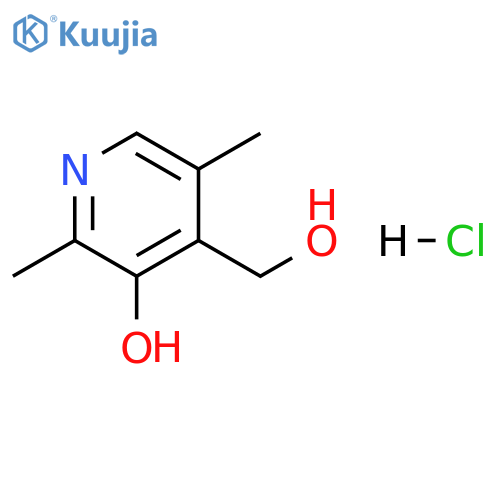 3-hydroxy-2,5-dimethyl-4-Pyridinemethanol hydrochloride structure
