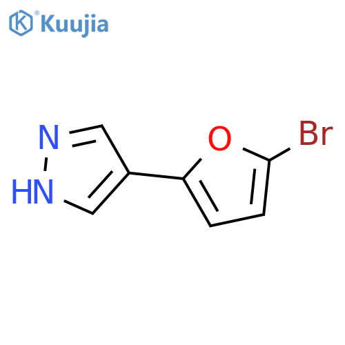 4-(5-bromofuran-2-yl)-1H-pyrazole structure