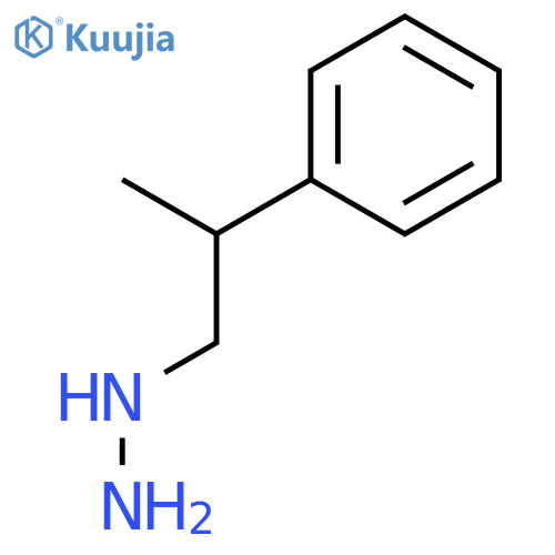 (2-Phenylpropyl)hydrazine structure