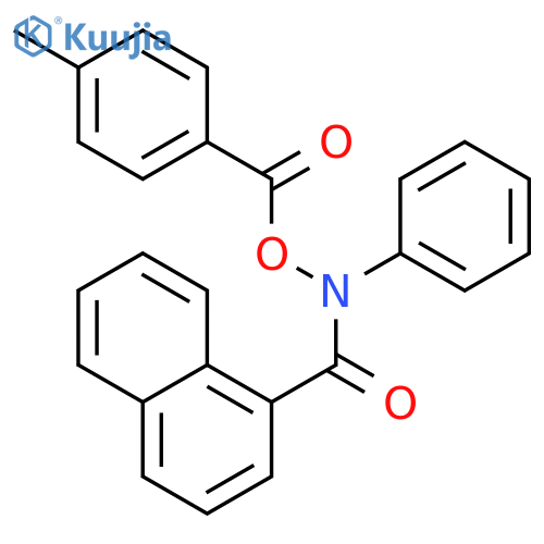 N-[(4-Methylbenzoyl)oxy]-N-phenylnaphthalene-1-carboxamide structure