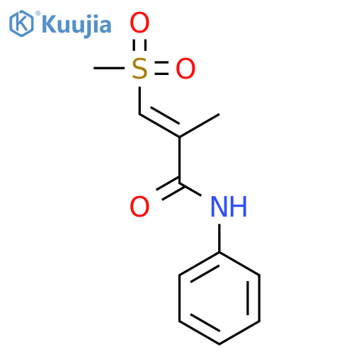 2-Propenamide, 2-methyl-3-(methylsulfonyl)-N-phenyl-, (E)- structure