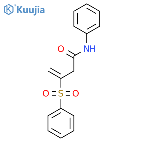 3-BUTENAMIDE, N-PHENYL-3-(PHENYLSULFONYL)- structure