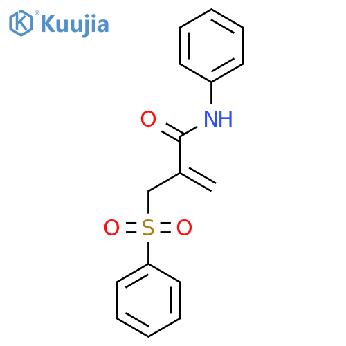 2-[(Benzenesulfonyl)methyl]-N-phenylprop-2-enamide structure