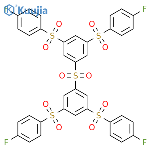 Benzene, 1,1'-sulfonylbis[3,5-bis[(4-fluorophenyl)sulfonyl]- structure