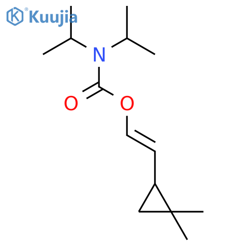 Carbamic acid, bis(1-methylethyl)-,(1Z)-2-[(1R)-2,2-dimethylcyclopropyl]ethenyl ester structure