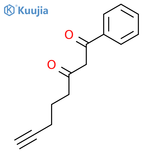 7-Octyne-1,3-dione, 1-phenyl- structure