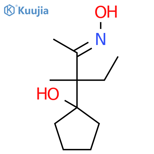 2-Pentanone, 3-(1-hydroxycyclopentyl)-3-methyl-, oxime, (E)- structure