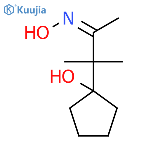 2-Butanone, 3-(1-hydroxycyclopentyl)-3-methyl-, oxime, (Z)- structure
