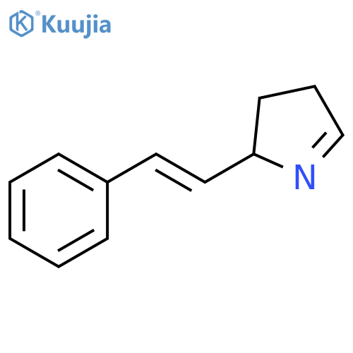 2H-Pyrrole, 3,4-dihydro-2-[(1E)-2-phenylethenyl]- structure